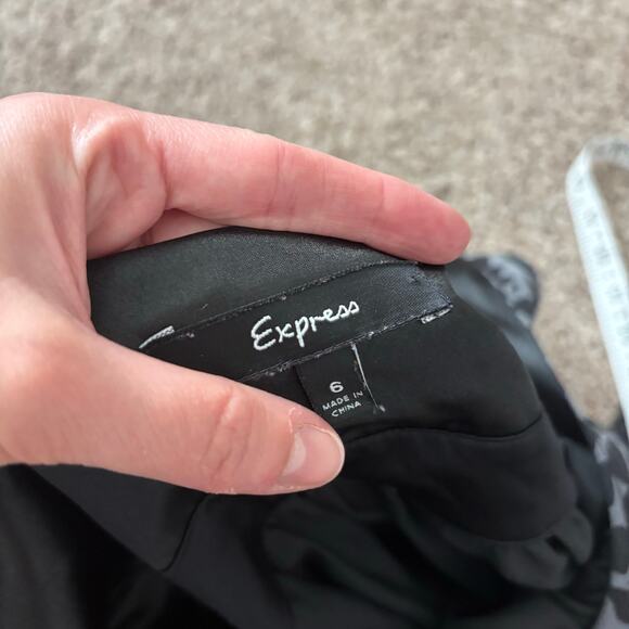 Vintage Y2k 100% Silk Express Babydoll Halter Top Sz 6 Black Gray Ombre 90s - Picture 11 of 11